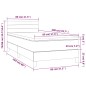 vidaXL Boxspringbett mit Matratze & LED Dunkelgrün 80x200 cm Samt vidaXL Boxspringbett mit Matratze & LED Dunkelgrün 80x200 cm Samt