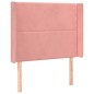 vidaXL Boxspringbett mit Matratze & LED Rosa 80x200 cm Samt vidaXL Boxspringbett mit Matratze & LED Rosa 80x200 cm Samt