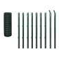 vidaXL Eurozaun Stahl 10x1,5 m Grün vidaXL Eurozaun Stahl 10x1,5 m Grün