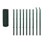 vidaXL Eurozaun Stahl 10x1,5 m Grün vidaXL Eurozaun Stahl 10x1,5 m Grün