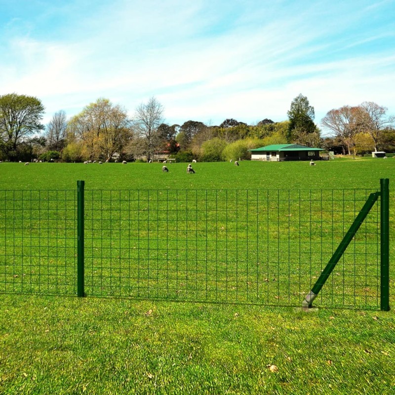 vidaXL Drahtzaun Stahl 10x1,5 m Grün vidaXL Drahtzaun Stahl 10x1,5 m Grün