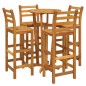 vidaXL 5-tlg. Gartenbar-Set Massivholz Akazie vidaXL 5-tlg. Gartenbar-Set Massivholz Akazie