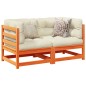 vidaXL 2-tlg. Garten-Sofagarnitur mit Kissen Wachsbraun Kiefernholz vidaXL 2-tlg. Garten-Sofagarnitur mit Kissen Wachsbraun Kiefernholz