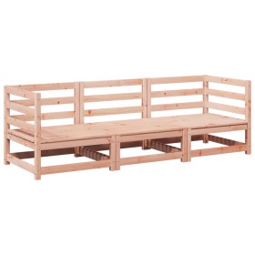 vidaXL 3-tlg. Garten-Sofagarnitur Massivholz Douglasie