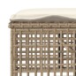 vidaXL 4-tlg. Garten-Sofagarnitur mit Kissen Beige Poly Rattan Glas vidaXL 4-tlg. Garten-Sofagarnitur mit Kissen Beige Poly Rattan Glas
