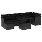 vidaXL 8-tlg. Garten-Sofagarnitur mit Kissen Schwarz Poly Rattan vidaXL 8-tlg. Garten-Sofagarnitur mit Kissen Schwarz Poly Rattan