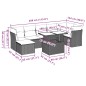 vidaXL 8-tlg. Garten-Sofagarnitur mit Kissen Schwarz Poly Rattan vidaXL 8-tlg. Garten-Sofagarnitur mit Kissen Schwarz Poly Rattan