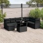 vidaXL 9-tlg. Garten-Sofagarnitur mit Kissen Schwarz Poly Rattan vidaXL 9-tlg. Garten-Sofagarnitur mit Kissen Schwarz Poly Rattan