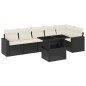 vidaXL 7-tlg. Garten-Sofagarnitur mit Kissen Schwarz Poly Rattan vidaXL 7-tlg. Garten-Sofagarnitur mit Kissen Schwarz Poly Rattan