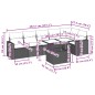 vidaXL 7-tlg. Garten-Sofagarnitur mit Kissen Schwarz Poly Rattan vidaXL 7-tlg. Garten-Sofagarnitur mit Kissen Schwarz Poly Rattan