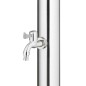Gartendusche mit Grauer Bodenplatte 220 cm Edelstahl Gartendusche mit Grauer Bodenplatte 220 cm Edelstahl