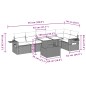 vidaXL 7-tlg. Garten-Sofagarnitur mit Kissen Schwarz Poly Rattan vidaXL 7-tlg. Garten-Sofagarnitur mit Kissen Schwarz Poly Rattan