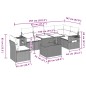 vidaXL 7-tlg. Garten-Sofagarnitur mit Kissen Schwarz Poly Rattan vidaXL 7-tlg. Garten-Sofagarnitur mit Kissen Schwarz Poly Rattan