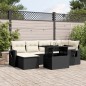 vidaXL 7-tlg. Garten-Sofagarnitur mit Kissen Schwarz Poly Rattan vidaXL 7-tlg. Garten-Sofagarnitur mit Kissen Schwarz Poly Rattan