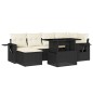 vidaXL 7-tlg. Garten-Sofagarnitur mit Kissen Schwarz Poly Rattan vidaXL 7-tlg. Garten-Sofagarnitur mit Kissen Schwarz Poly Rattan