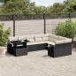 vidaXL 10-tlg. Garten-Sofagarnitur mit Kissen Schwarz Poly Rattan vidaXL 10-tlg. Garten-Sofagarnitur mit Kissen Schwarz Poly Rattan