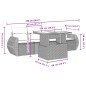 vidaXL 5-tlg. Garten-Sofagarnitur mit Kissen Schwarz Poly Rattan vidaXL 5-tlg. Garten-Sofagarnitur mit Kissen Schwarz Poly Rattan