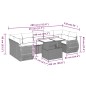 vidaXL 8-tlg. Garten-Sofagarnitur mit Kissen Schwarz Poly Rattan vidaXL 8-tlg. Garten-Sofagarnitur mit Kissen Schwarz Poly Rattan