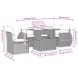 vidaXL 6-tlg. Garten-Sofagarnitur mit Kissen Schwarz Poly Rattan vidaXL 6-tlg. Garten-Sofagarnitur mit Kissen Schwarz Poly Rattan