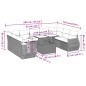 vidaXL 10-tlg. Garten-Sofagarnitur mit Kissen Schwarz Poly Rattan vidaXL 10-tlg. Garten-Sofagarnitur mit Kissen Schwarz Poly Rattan