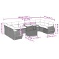 vidaXL 11-tlg. Garten-Sofagarnitur mit Kissen Schwarz Poly Rattan vidaXL 11-tlg. Garten-Sofagarnitur mit Kissen Schwarz Poly Rattan