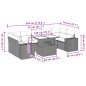 vidaXL 8-tlg. Garten-Sofagarnitur mit Kissen Schwarz Poly Rattan vidaXL 8-tlg. Garten-Sofagarnitur mit Kissen Schwarz Poly Rattan