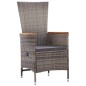 7-tlg. Garten-Essgruppe Poly Rattan Grau 7-tlg. Garten-Essgruppe Poly Rattan Grau