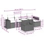 vidaXL 6-tlg. Garten-Sofagarnitur mit Kissen Schwarz Poly Rattan vidaXL 6-tlg. Garten-Sofagarnitur mit Kissen Schwarz Poly Rattan
