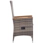 7-tlg. Garten-Essgruppe Poly Rattan Grau 7-tlg. Garten-Essgruppe Poly Rattan Grau