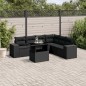 vidaXL 7-tlg. Garten-Sofagarnitur mit Kissen Schwarz Poly Rattan vidaXL 7-tlg. Garten-Sofagarnitur mit Kissen Schwarz Poly Rattan