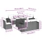 vidaXL 9-tlg. Garten-Sofagarnitur mit Kissen Schwarz Poly Rattan vidaXL 9-tlg. Garten-Sofagarnitur mit Kissen Schwarz Poly Rattan
