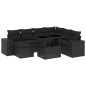 vidaXL 8-tlg. Garten-Sofagarnitur mit Kissen Schwarz Poly Rattan vidaXL 8-tlg. Garten-Sofagarnitur mit Kissen Schwarz Poly Rattan