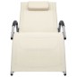 vidaXL Sonnenliegen Textilene 2 Stk. Creme und Grau vidaXL Sonnenliegen Textilene 2 Stk. Creme und Grau