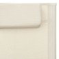vidaXL Sonnenliegen Textilene 2 Stk. Creme und Grau vidaXL Sonnenliegen Textilene 2 Stk. Creme und Grau