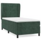 vidaXL Boxspringbett mit Matratze Dunkelgrün 80x200 cm Samt vidaXL Boxspringbett mit Matratze Dunkelgrün 80x200 cm Samt
