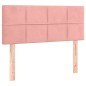 vidaXL Boxspringbett mit Matratze Rosa 80x200 cm Samt vidaXL Boxspringbett mit Matratze Rosa 80x200 cm Samt