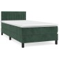 vidaXL Boxspringbett mit Matratze Dunkelgrün 80x200 cm Samt vidaXL Boxspringbett mit Matratze Dunkelgrün 80x200 cm Samt