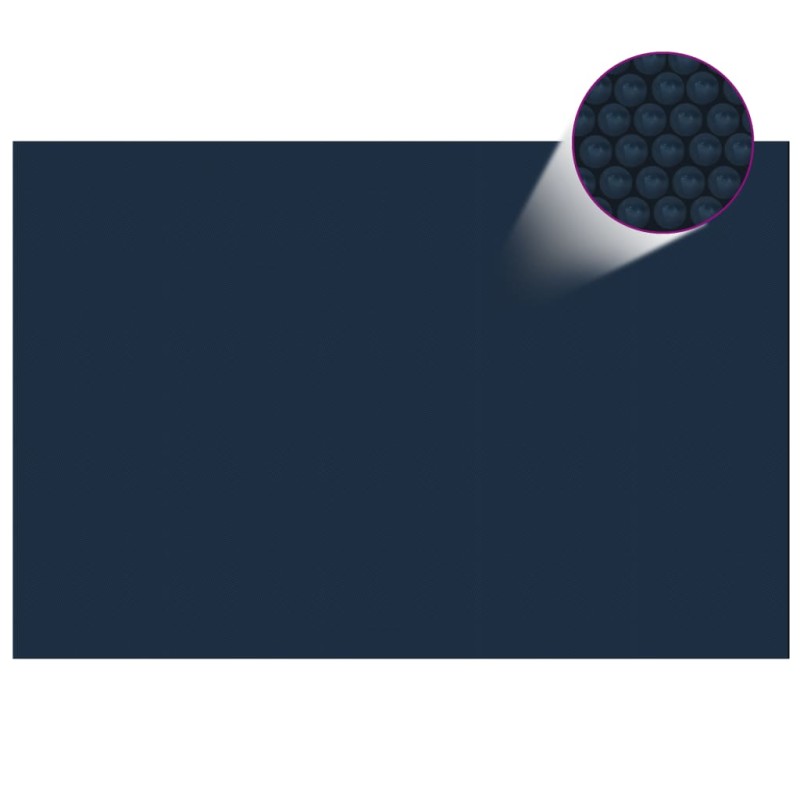 vidaXL Treibende Pool-Solarplane PE 600x400 cm Schwarz und Blau vidaXL Treibende Pool-Solarplane PE 600x400 cm Schwarz und Blau