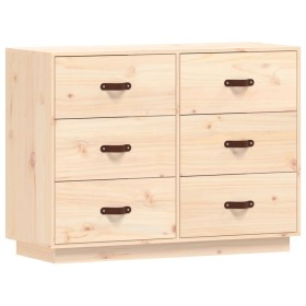 vidaXL Sideboard 100x40x75 cm Massivholz Kiefer