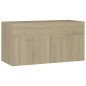 Badmöbel-Set Sonoma-Eiche Holzwerkstoff Badmöbel-Set Sonoma-Eiche Holzwerkstoff