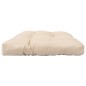 vidaXL Paletten-Ottomane mit Kissen in Sandfarben Holz Honigbraun vidaXL Paletten-Ottomane mit Kissen in Sandfarben Holz Honigbraun