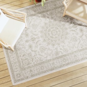 vidaXL Teppich Kurzflor Mehrfarbig 160x230 cm Rutschfest
