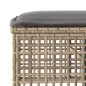 vidaXL 4-tlg. Garten-Sofagarnitur mit Kissen Beige Poly Rattan Glas vidaXL 4-tlg. Garten-Sofagarnitur mit Kissen Beige Poly Rattan Glas