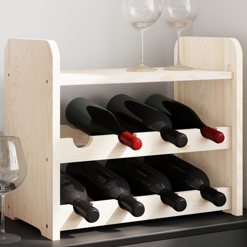 vidaXL Weinregal mit Oberplatte 43x25x37 cm Massivholz Kiefer vidaXL Weinregal mit Oberplatte 43x25x37 cm Massivholz Kiefer