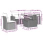 vidaXL 6-tlg. Garten-Sofagarnitur mit Kissen Schwarz Poly Rattan vidaXL 6-tlg. Garten-Sofagarnitur mit Kissen Schwarz Poly Rattan