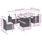 vidaXL 7-tlg. Garten-Sofagarnitur mit Kissen Schwarz Poly Rattan vidaXL 7-tlg. Garten-Sofagarnitur mit Kissen Schwarz Poly Rattan