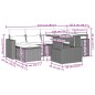 vidaXL 7-tlg. Garten-Sofagarnitur mit Kissen Schwarz Poly Rattan vidaXL 7-tlg. Garten-Sofagarnitur mit Kissen Schwarz Poly Rattan