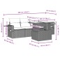 vidaXL 5-tlg. Garten-Sofagarnitur mit Kissen Schwarz Poly Rattan vidaXL 5-tlg. Garten-Sofagarnitur mit Kissen Schwarz Poly Rattan