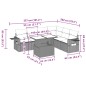 vidaXL 7-tlg. Garten-Sofagarnitur mit Kissen Schwarz Poly Rattan vidaXL 7-tlg. Garten-Sofagarnitur mit Kissen Schwarz Poly Rattan