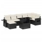 vidaXL 8-tlg. Garten-Sofagarnitur mit Kissen Schwarz Poly Rattan vidaXL 8-tlg. Garten-Sofagarnitur mit Kissen Schwarz Poly Rattan